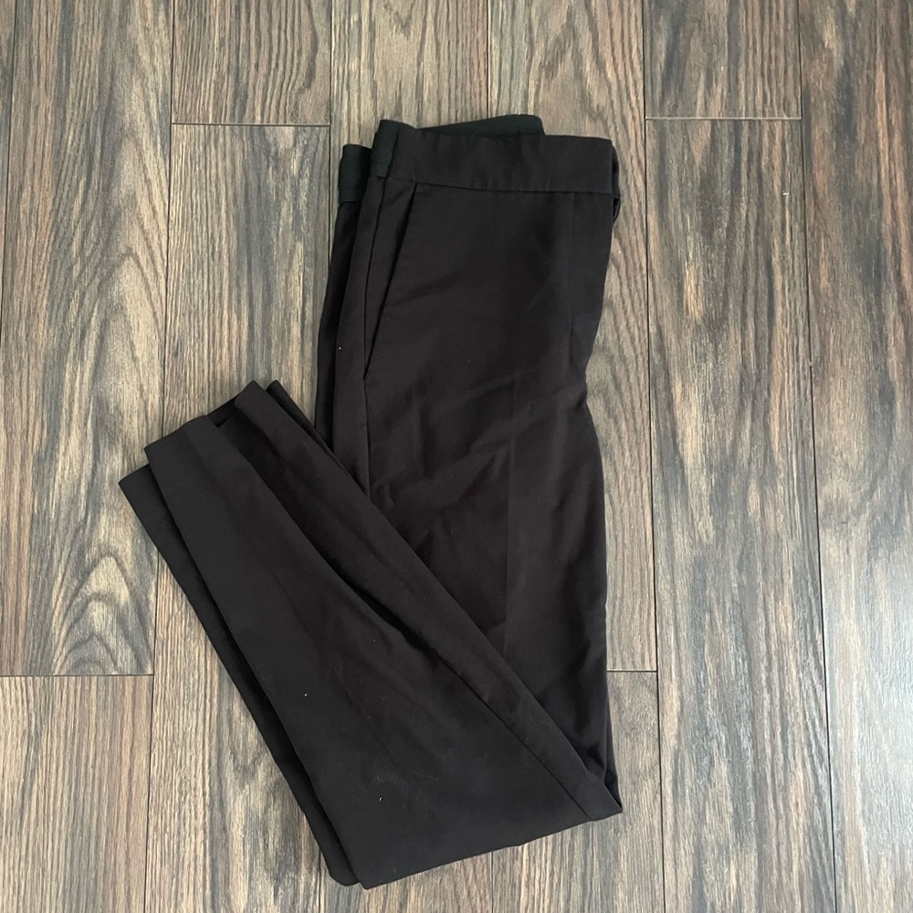 Zara ankle cut black fitted pants